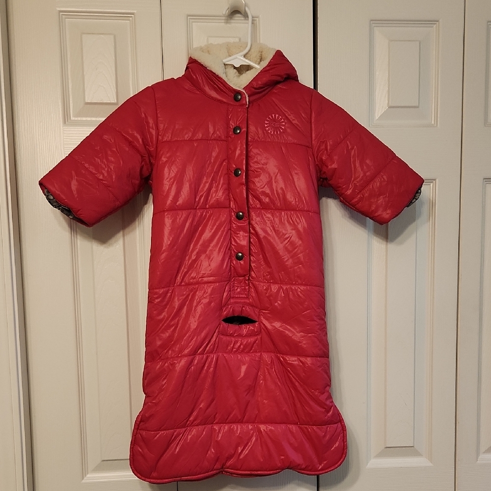 UGG Pink Sherpa Lined Snowsuit Tohono Baby Bunting